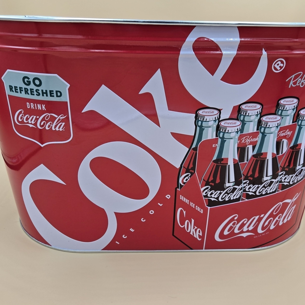 Coca-Cola Red Beverage Tub 16" L x 9" H x 10" W